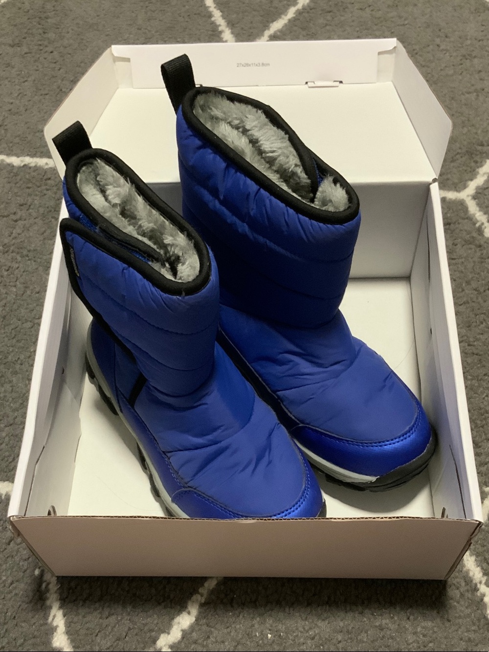 Dream Pairs Kids Royal Blue Insulated Snow Boots